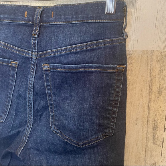 Free People Busted Knee High Rise Ankle Skinny Jeans-Dark Wash sz 27 Distressed - Picture 4 of 6